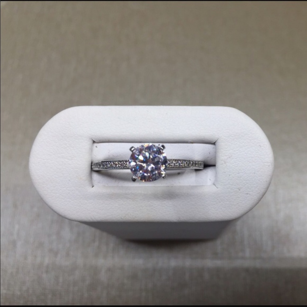 Sterling Silver Engagement Ring